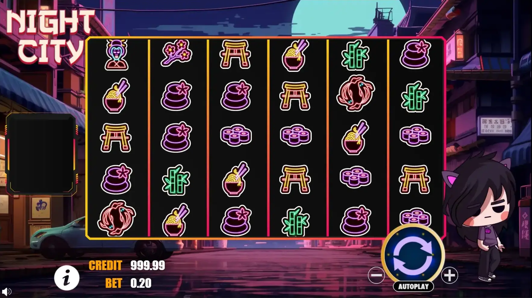 Hvordan spille: Night City game background night city
